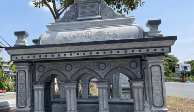 Thi công lăng mộ đá công giáo rẻ, đẹp tại Thức Hạnh