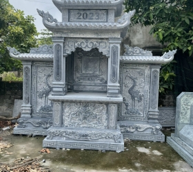 LĂNG CÁNH 3 MÁI - LÀM BẰNG ĐÁ XANH THANH HOÁ - MẪU 01