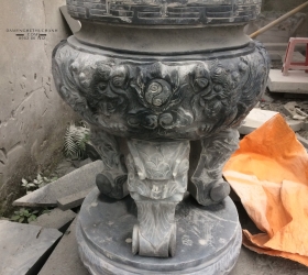 LƯ HƯƠNG ĐÁ - LÀM BẰNG ĐÁ XANH ĐEN 