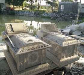 MỘ TAM SƠN - ĐÁ XANH ĐEN - MẪU 01