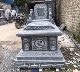 MỘ ĐÁ TAM SƠN - LÀM BẰNG ĐÁ XANH ĐEN THANH HOÁ - MẪU 01