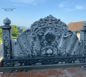 CUỐN THƯ ĐÁ - LÀM BẰNG ĐÁ XANH RÊU - MẪU 02