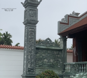 CỘT ĐỒNG TRỤ - ĐÁ XANH RÊU - MẪU 01