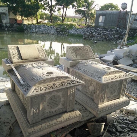 MỘ TAM SƠN - ĐÁ XANH ĐEN - MẪU 01