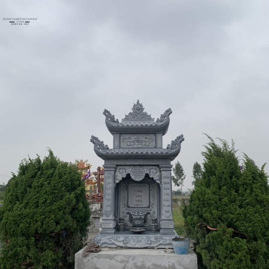 LĂNG THỜ ĐÁ MỸ NGHỆ - ĐÁ XANH ĐEN